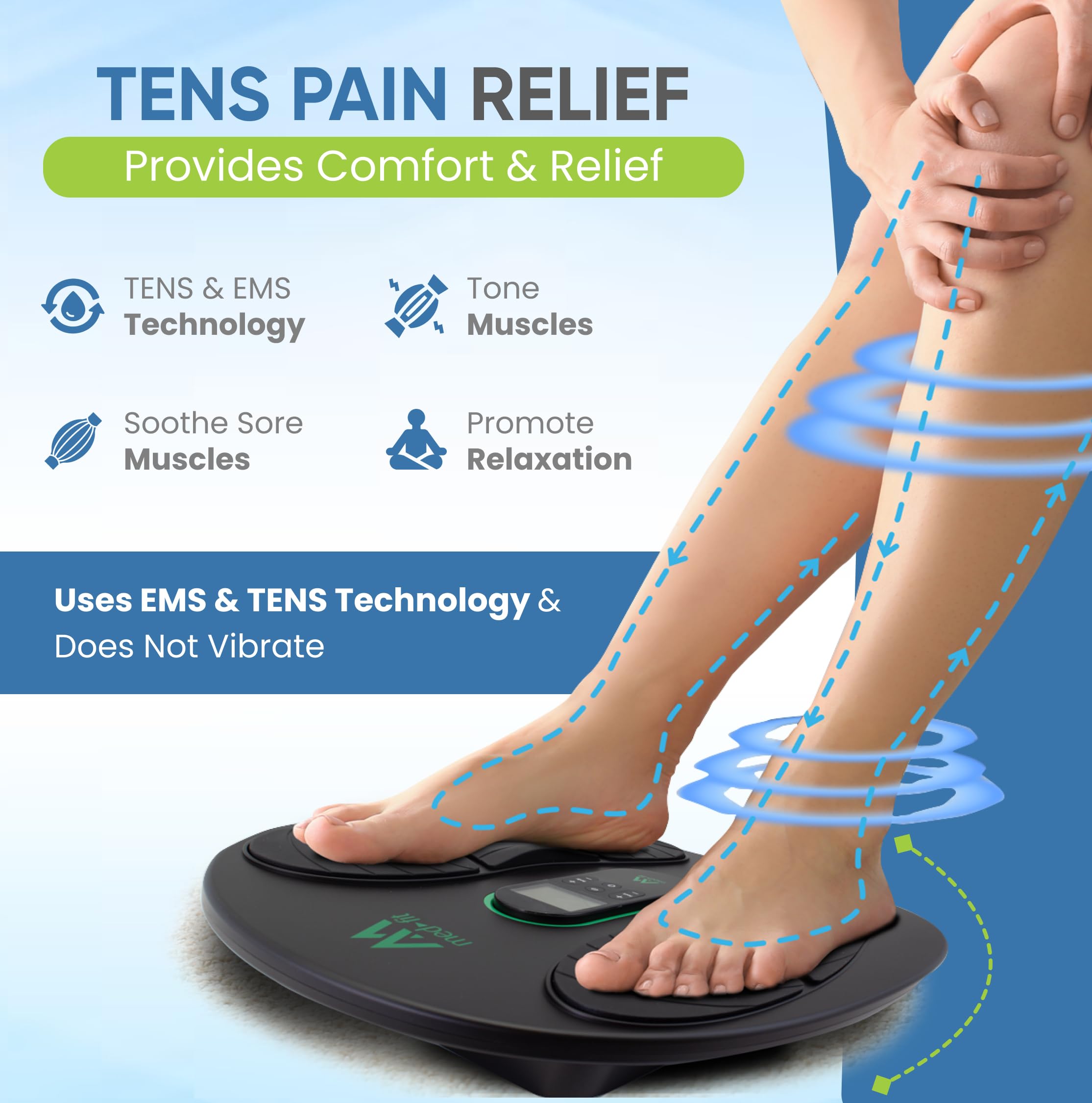 Amazon.com: Med-Fit Medi-Boost Foot Massager TENS & EMS Device | Rechargeable Foot & Leg Circulation Stimulator with Electrode Pads for Back & Shoulder Relief : Health & Household Amazon.com: Med-Fit Medi-Boost Foot Massager TENS & EMS Device | Rechargeable Foot & Leg Circulation Stimulator with Electrode Pads for Back & Shoulder Relief : Health & Household