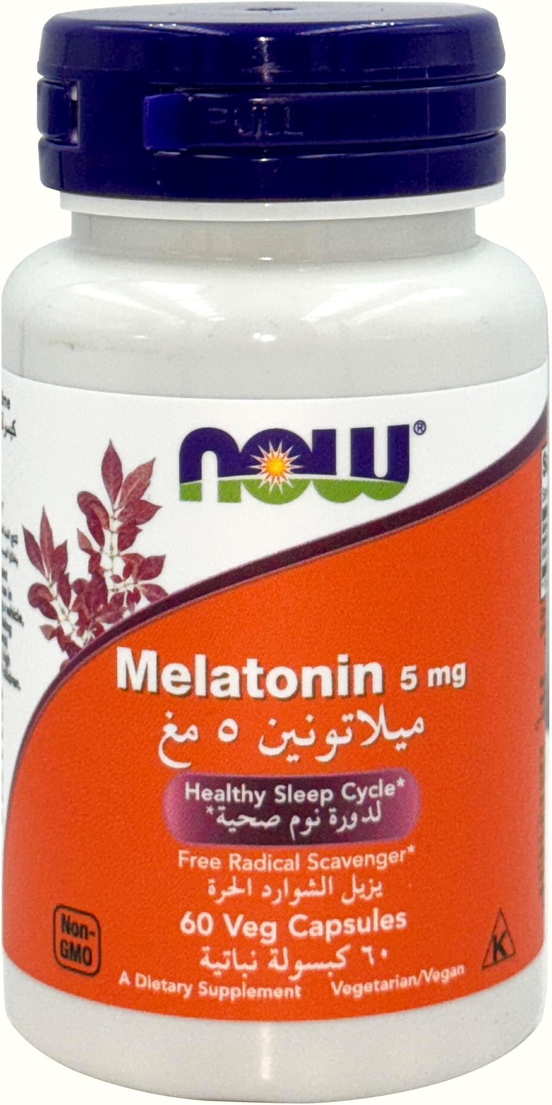 Foods Melatonin 5mg, 60 Veg Capsules