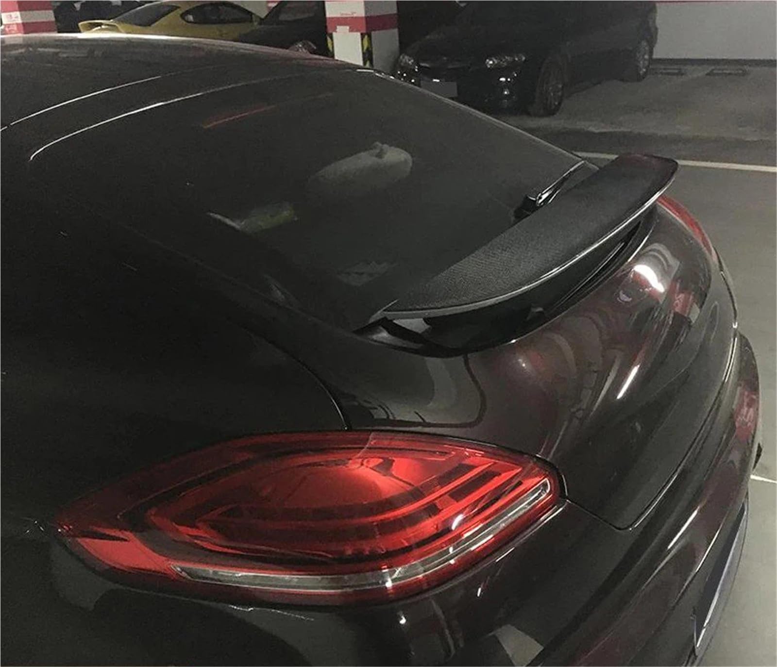 Dla Porsche Dla Panamera Hatchback 4-Door 2014 2016 Spoiler Bagażnika Lotka Tylny Skrzydło Na Klapie Akcesoria Do Modyfikacji Karoserii Spojler Tylny Trunk Wing