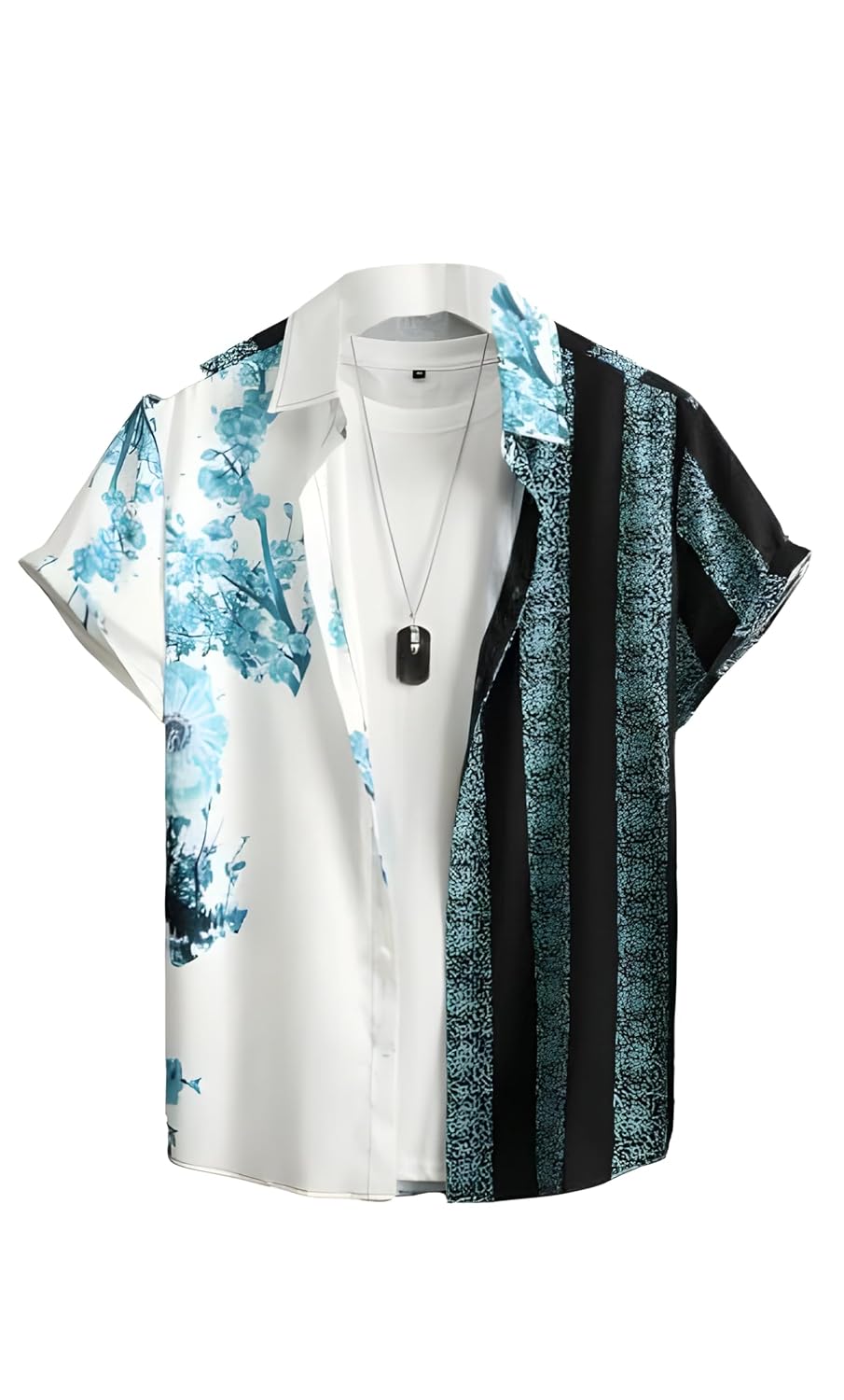 YORIICHI Printed Shirt for Men’s || Half Sleeve Sea Side Fancy Shirt