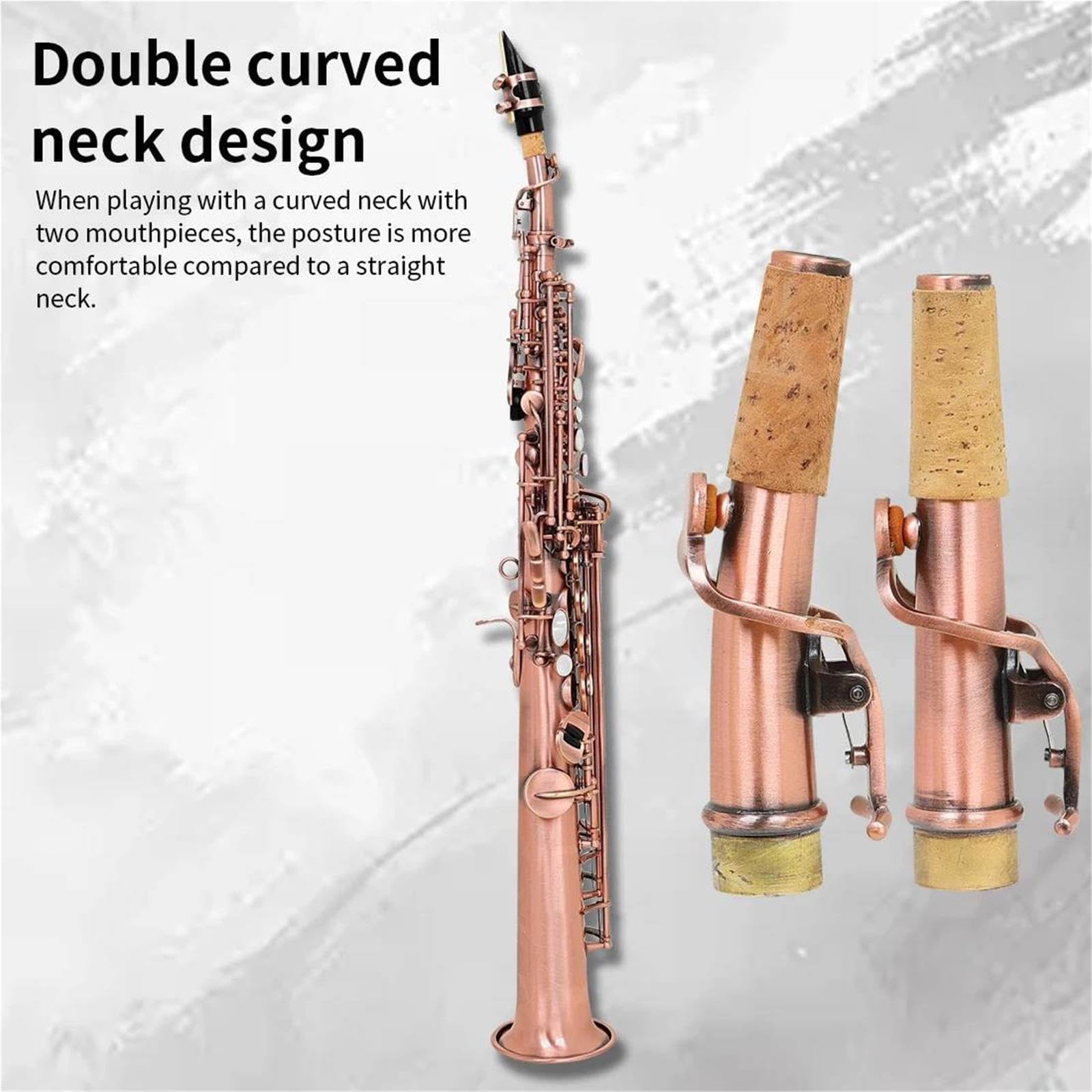 Saksofon Instrumenty Muzyczne Saksofon Sopranowy Prosty Bb