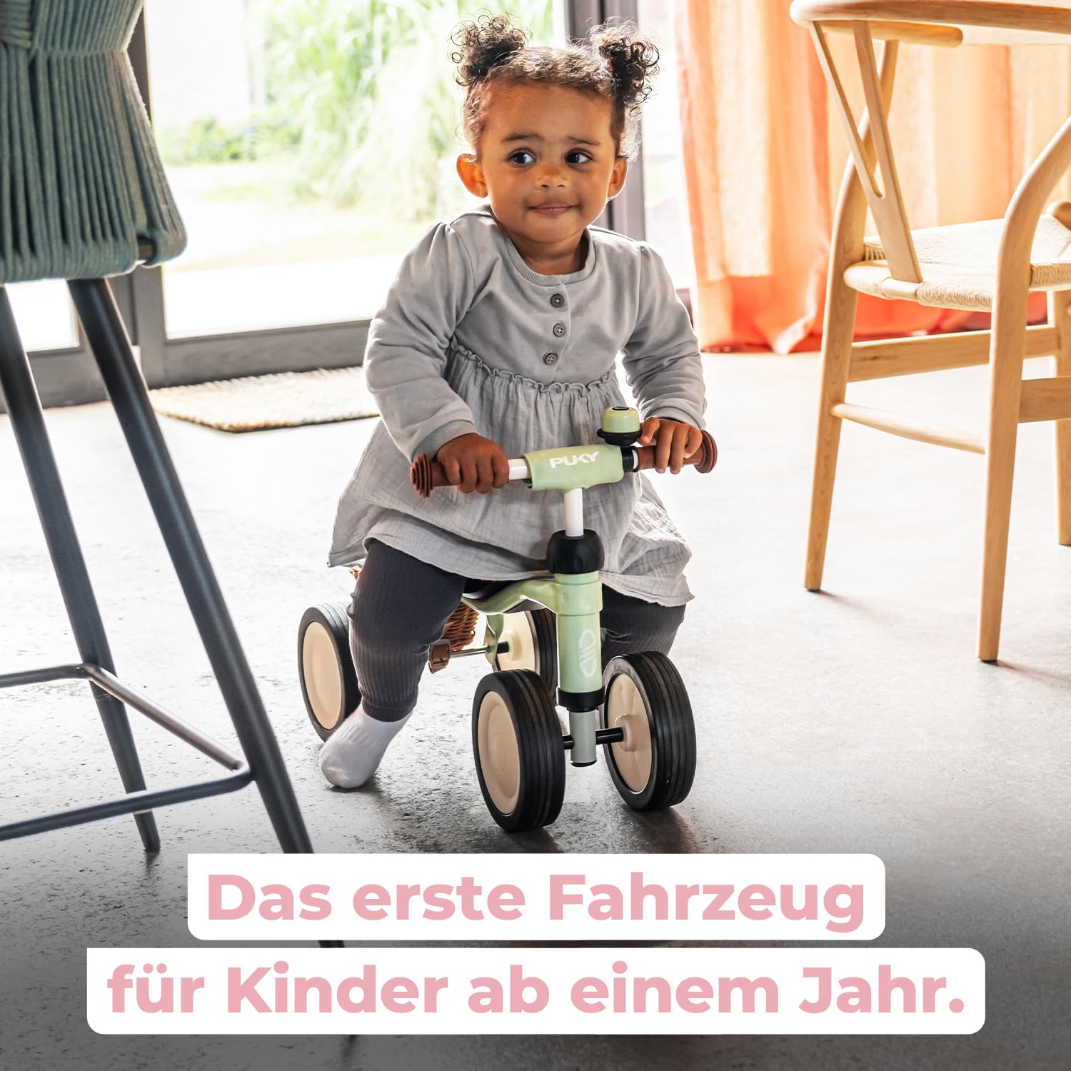 PUKY PUKYLINO | Kinder Laufrad ab 1 Jahr | Optimale Mobilitätsentwicklung & Lauflernrad ab 1 Jahr | Hochwertiger Stahl mit stoßfester Pulverbeschichtung | Balance Bike & Float-Laufräder