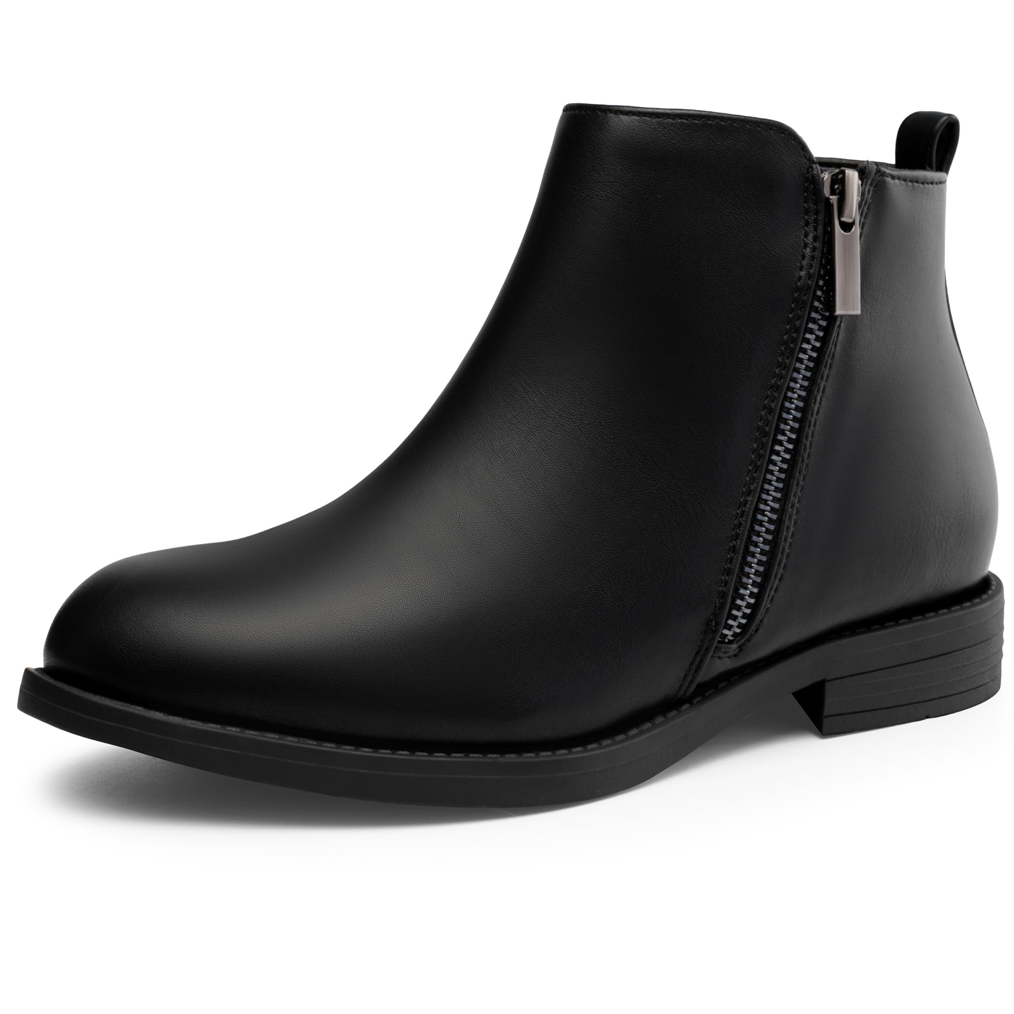 Harvest Land Womens Ankle Boots Short Flat Low Heel Dress Chelsea Casual Classic Booties