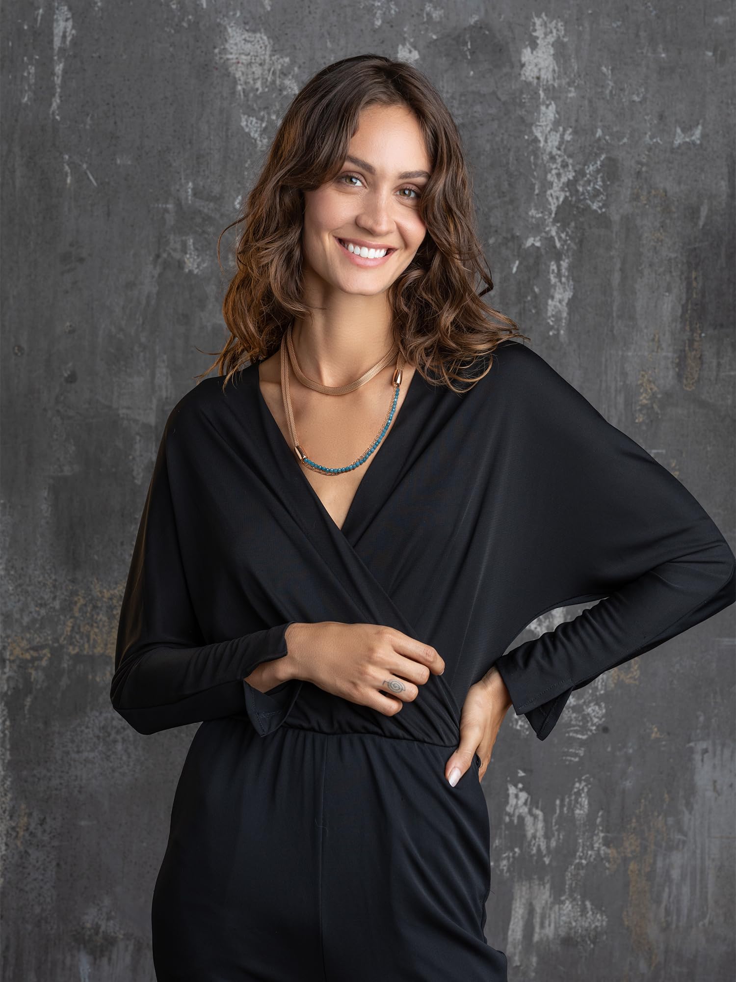 Breil, Collezione Magnetica System, Collana Donna, Girocollo con Catena a Margherita in Acciaio IP Lucido e Pietre Naturali Agata, Pratica Chiusura con Magnete