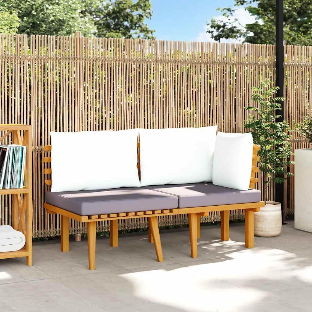 Golden Brown Solid Acacia Wood Garden Coffee Table with Slatted Top for Patio Balcony Indoor Outdoor Furniture Durable Modern Design
