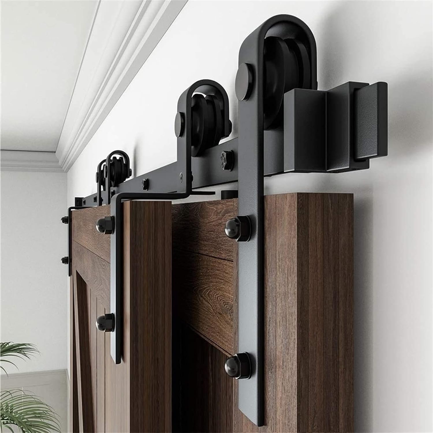 Quincaillerie de rail de porte de grange pour salon et dressing