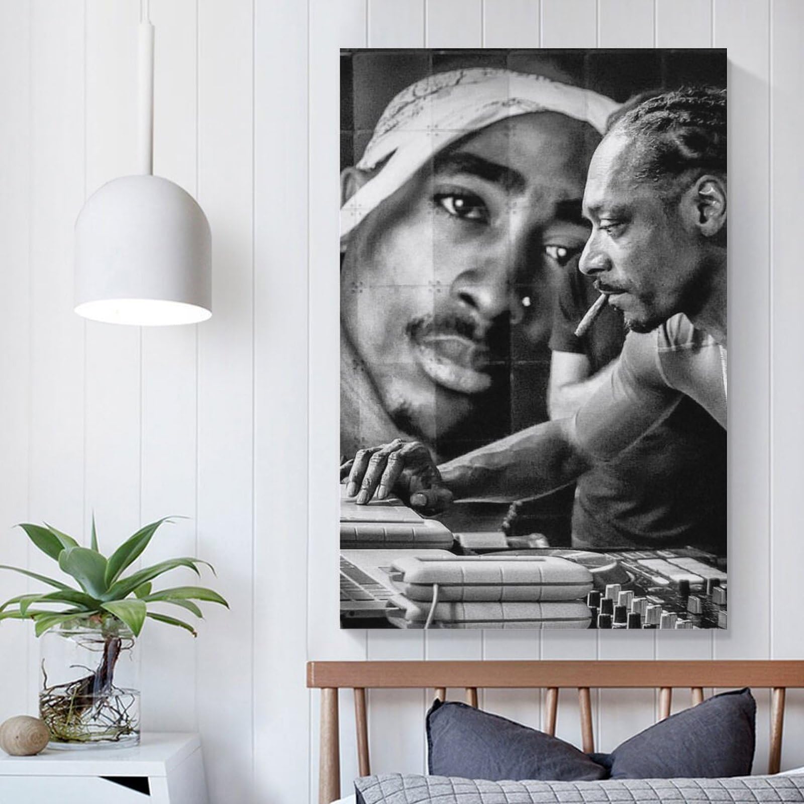Poster su tela, motivo: cantante rap hip hop all star, stampa artistica da parete, poster decorativo moderno per la famiglia, 60 x 90 cm