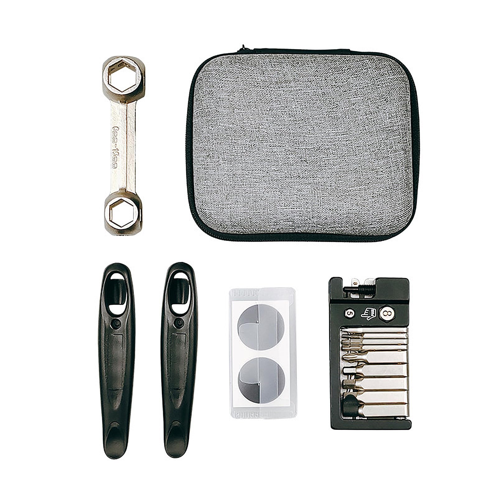 Accesorios para bicicletas, accesorios para bicicletas, kit de herramientas de reparación de bicicletas, herramientas multifunción portátiles para mantenimiento básico de (BT079X)