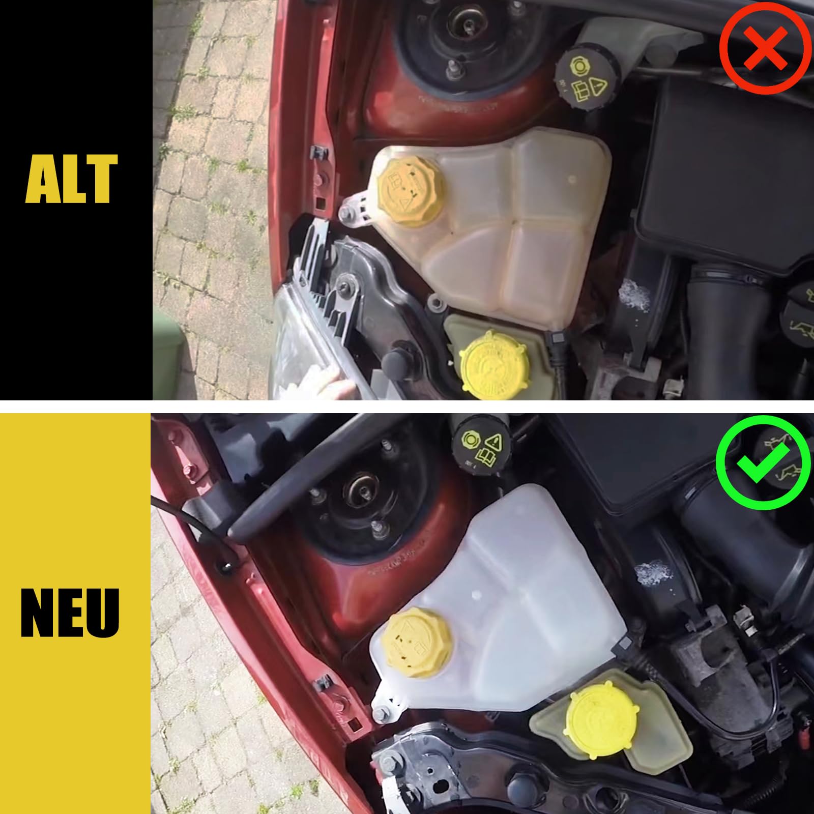 Ausgleichsbehälter Kühlmittel Mit Deckel Für Ford Fiesta V (JH JD)2002-2008 Fusion (JU) Mazda 2 (DY) 1221362