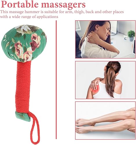 Miniatura 4 de Healvian Martillo masajeador, martillo de masaje de ajenjo, herramientas de masaje manual para dolores musculares, cuello, espalda, hombros, piernas