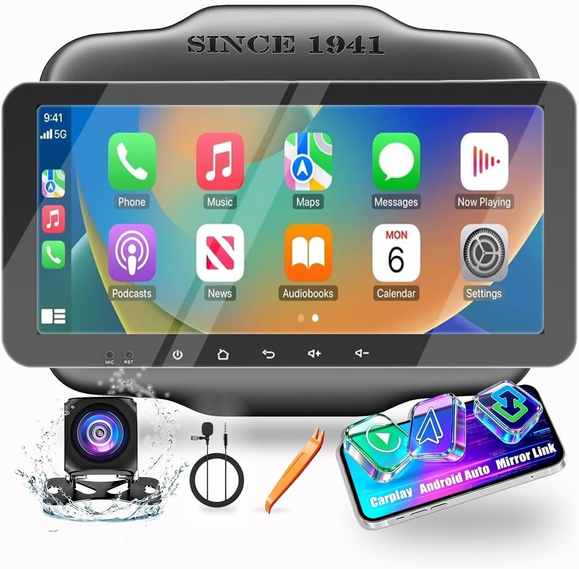 for Jeep Renegade 2015-2023 Car CarPlay Android Auto Navigation Stereo GPS Radio Reverse Camera Display 10.33" QLED Touchscreen Headunit Tablet Pad Media Player, if Applicable Octa Core 4G+64G