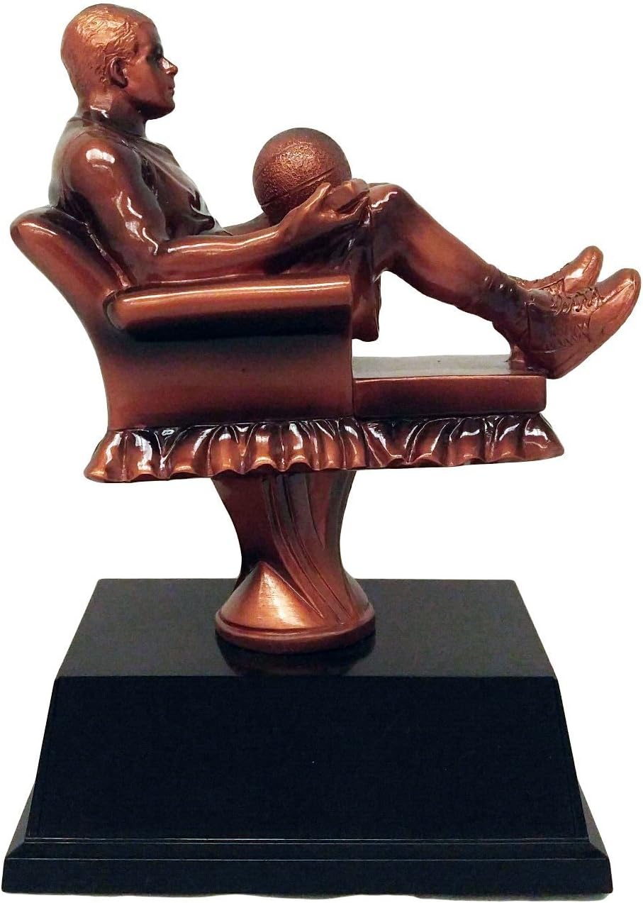 Decade Awards Basketball Trophy - Fantasy Sport Armchair Series - Engraved Basketball Award - Customize Now (6.5 Inch)