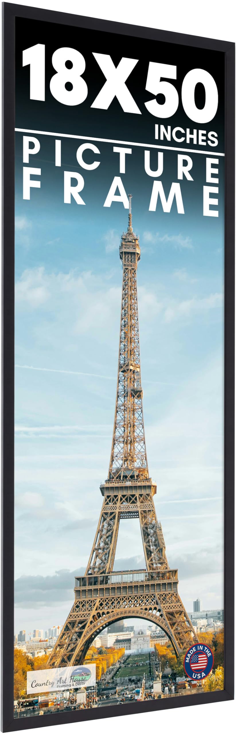 Amazon.com - 18x50 Frame Black Picture Frame - Complete Modern
