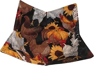 Roosters & Chickens in Sunflowers Soup Bowl Cozy