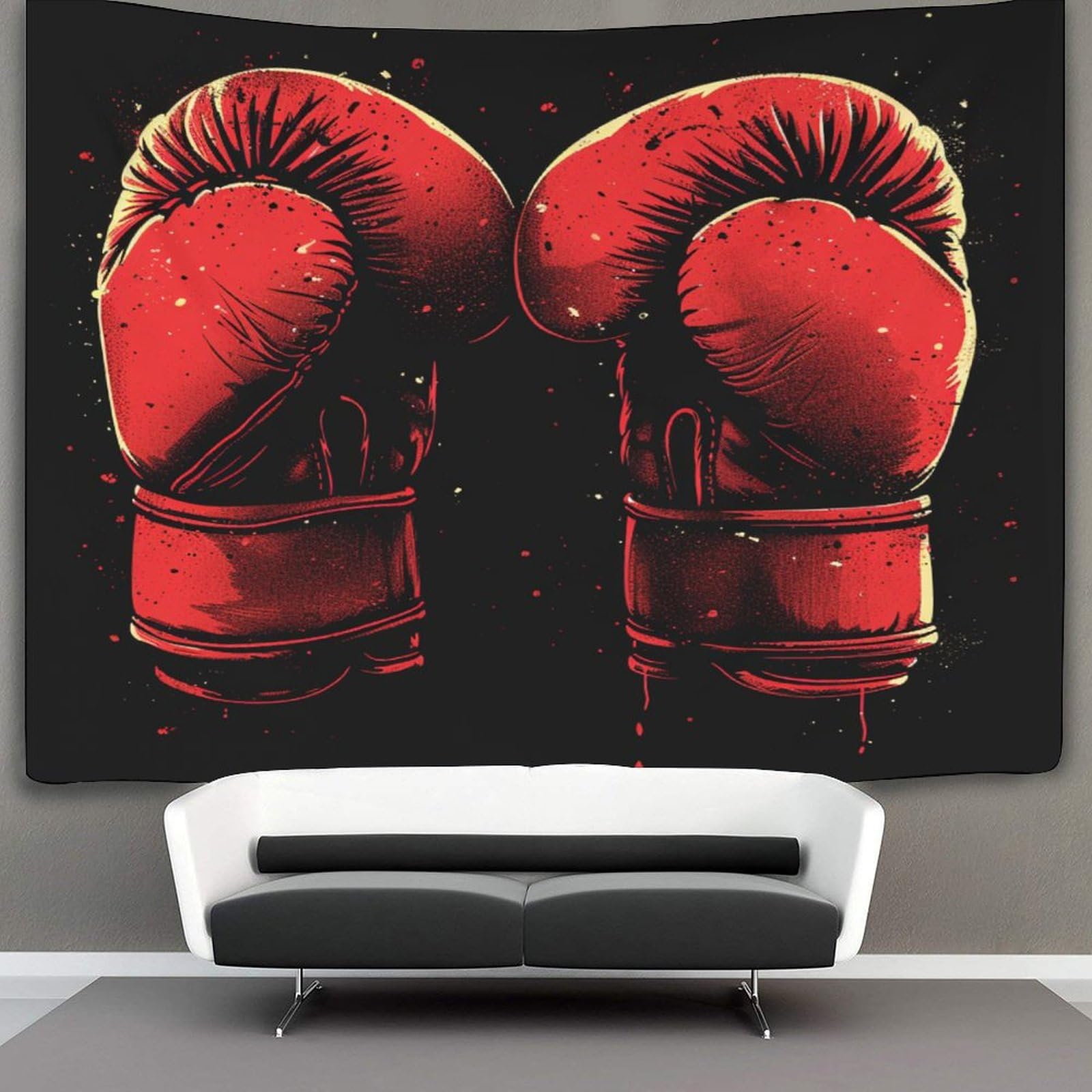Vfklzcnyr Style-6 3D Boxing Glove Printed Wall Blanket Home Decoration Bedding Poster Wall Art Tapestry Wall Hanging Tapestry Soft Polyester For Bedroom Living Room, Dorm & Room Decor 180Cmx230cm