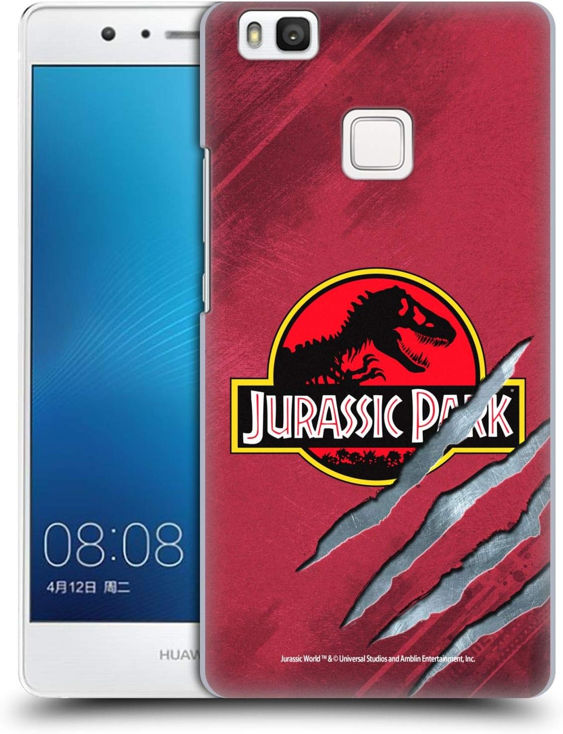 Official Jurassic Park Red Claw Logo Hard Back Case Compatible for Huawei P9 Lite / G9 Lite