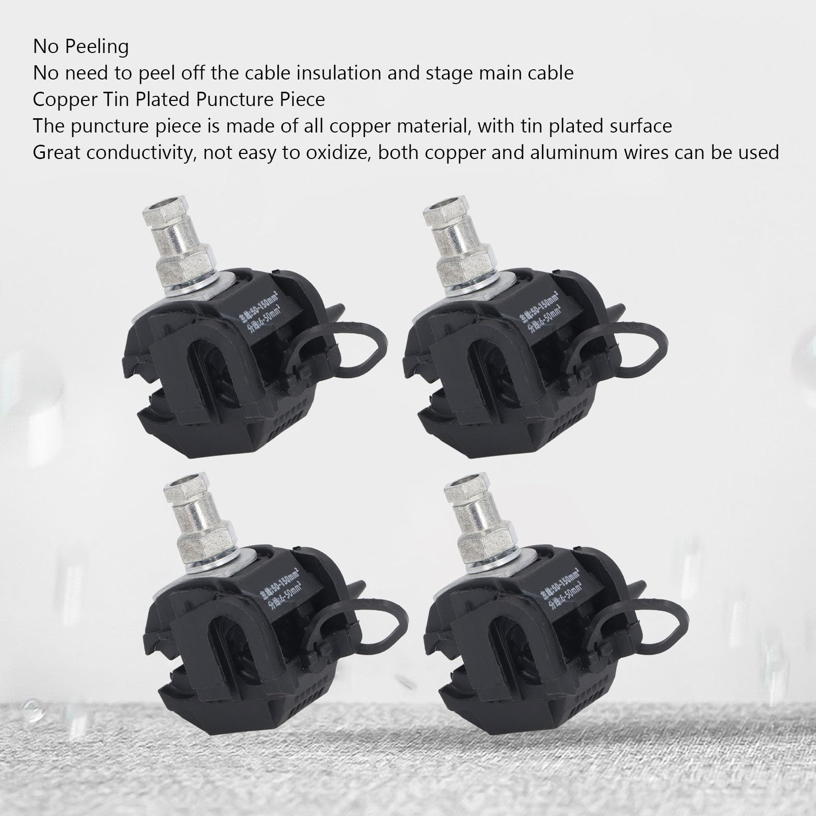 Fafeicy Connettore Perforante 1KV Senza Spellatura per Diramazione Cavi e Illuminazione Stradale Industriale con Nucleo Rame Stagnato 5 Pezzi Alimentazione Elettrica