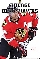 Vista 1 de Trends International NHL Chicago Blackhawks - Póster de pared de la serie 23 de Seth Jones, 22.4 pulgadas de largo x 14.7 W, versión premium sin