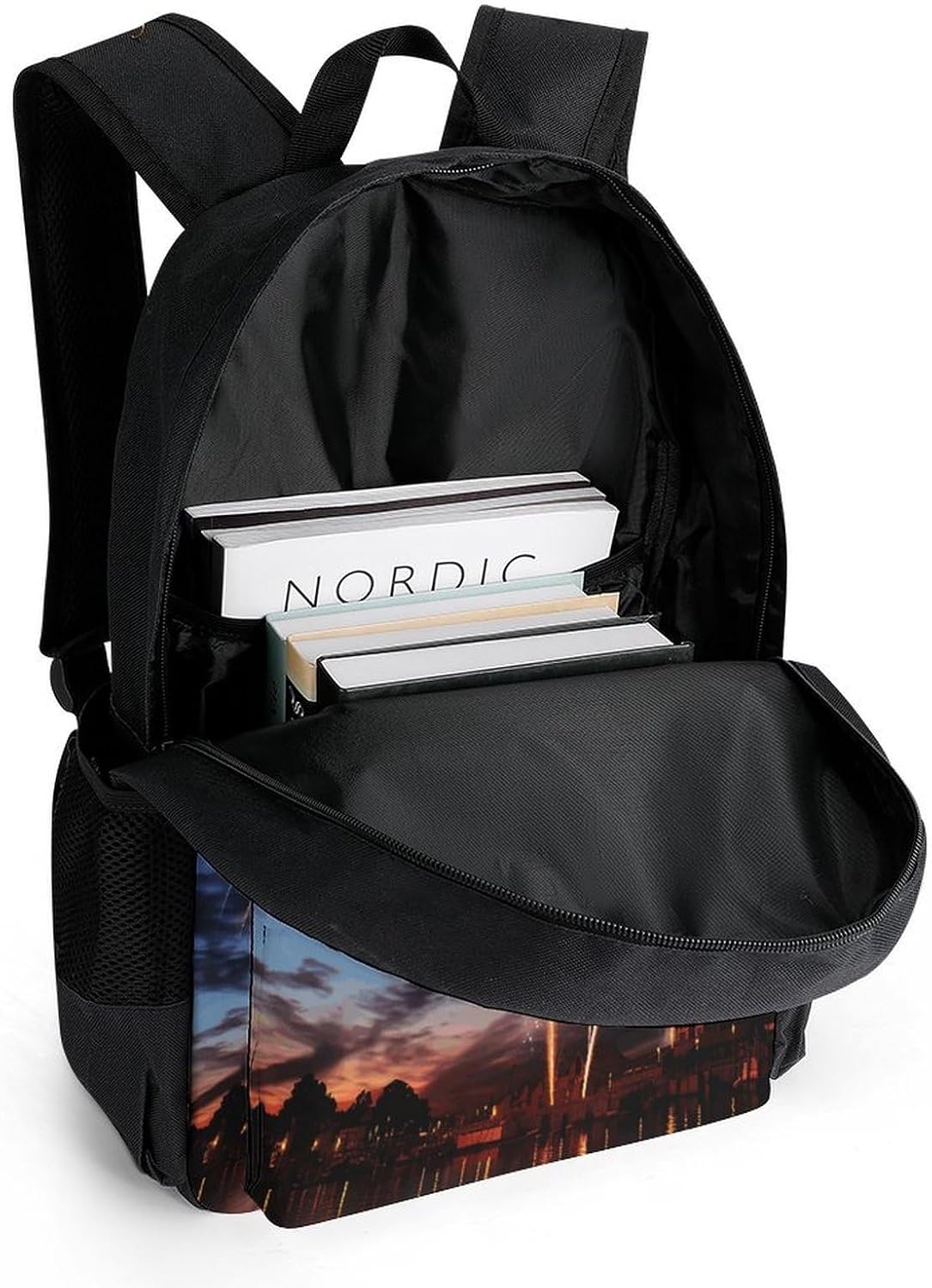 Beautiful Fireworks Backpack Daypack Travel Backpack | Lightweight Casual Laptop Backpack for Women Men Aesthetic Travel Bag for Weekender Business Hiking Outdoor