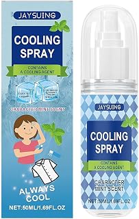 Cool Spray,Cooling Body Spray for Summer,Cool Spray Cool Down Heatstroke Prevention,Non-Sticky, Soothing Skin Mist for Men & Women,Instant Cooling Relief for Outdoor Sports,Gym & Travel