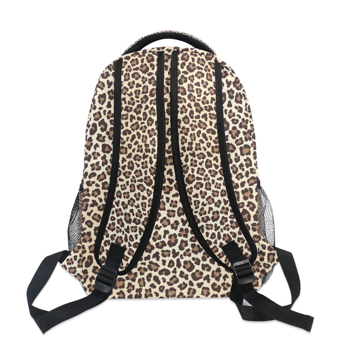 Leopard Animal Gemoetric Schulrucksack für Jungen Mädchen Kinder Reisetasche Bookbag