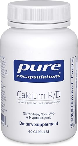 Pure Encapsulations Calcio K/D | Suplemento para la fuerza ósea, el sistema inmunológico, el colon y la salud cardiovascular* | 60 cápsulas