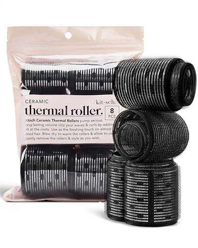 Miniatura 2 de Kitsch Rodillos térmicos de cerámica y paquete de tapa de calor de pelo de papel de aluminio con descuento