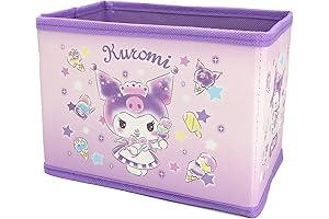 Daina Kuromi Collapsible Storage Bin: Versatile Storage Solution for a Kawaii Office or Room Decor
