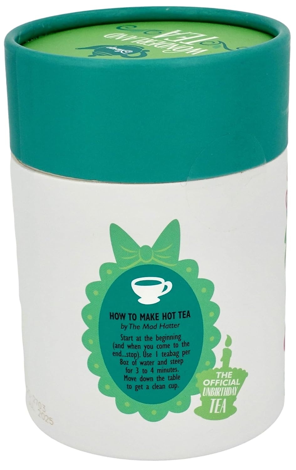 Disney Parks Exclusive - Alice in Wonderland Luxury Black Tea - Unbirthday Cake Blend - 12 Bags