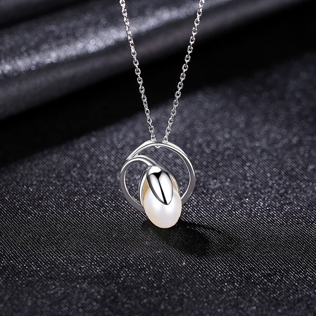 Perles d'eau fraîche en collier pendentif : Cadeau idéal de Noël - 2