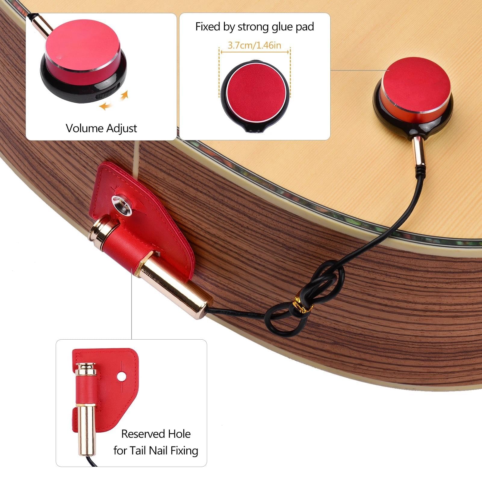 Pickup Per Chitarra Pickup Trasduttore Per Chitarra Pickup Piezoelettrico Per Chitarra Acustica Ukulele Violino Accessorio Per Strumento Erhu