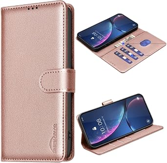Leather Wallet Case for RedMi 14C, Flip Cover with RFID Blocking, Card Slots and Cash Pocket, Kickstand Feature, Multiple Colors Available Gold.