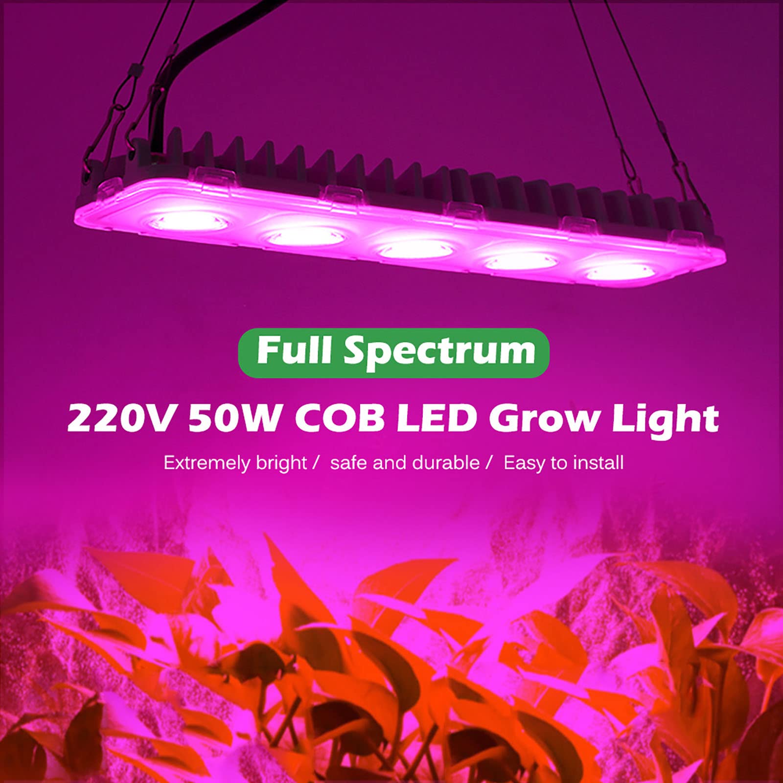 Lampes pour la culture de semis, de légumes et de fleurs – Lampe de culture LED, Lampes de culture LED suspendues pour plantes, Lampes LED pour plantes à pince, Lampes de culture pour plantes d'inté