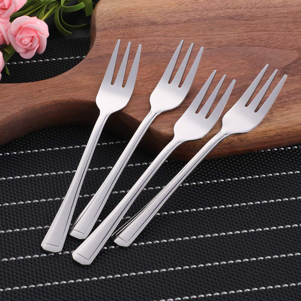 SANTUO Stainless Steel Teaspoon And Dessert Forks Set,Stainless Steel - View #3