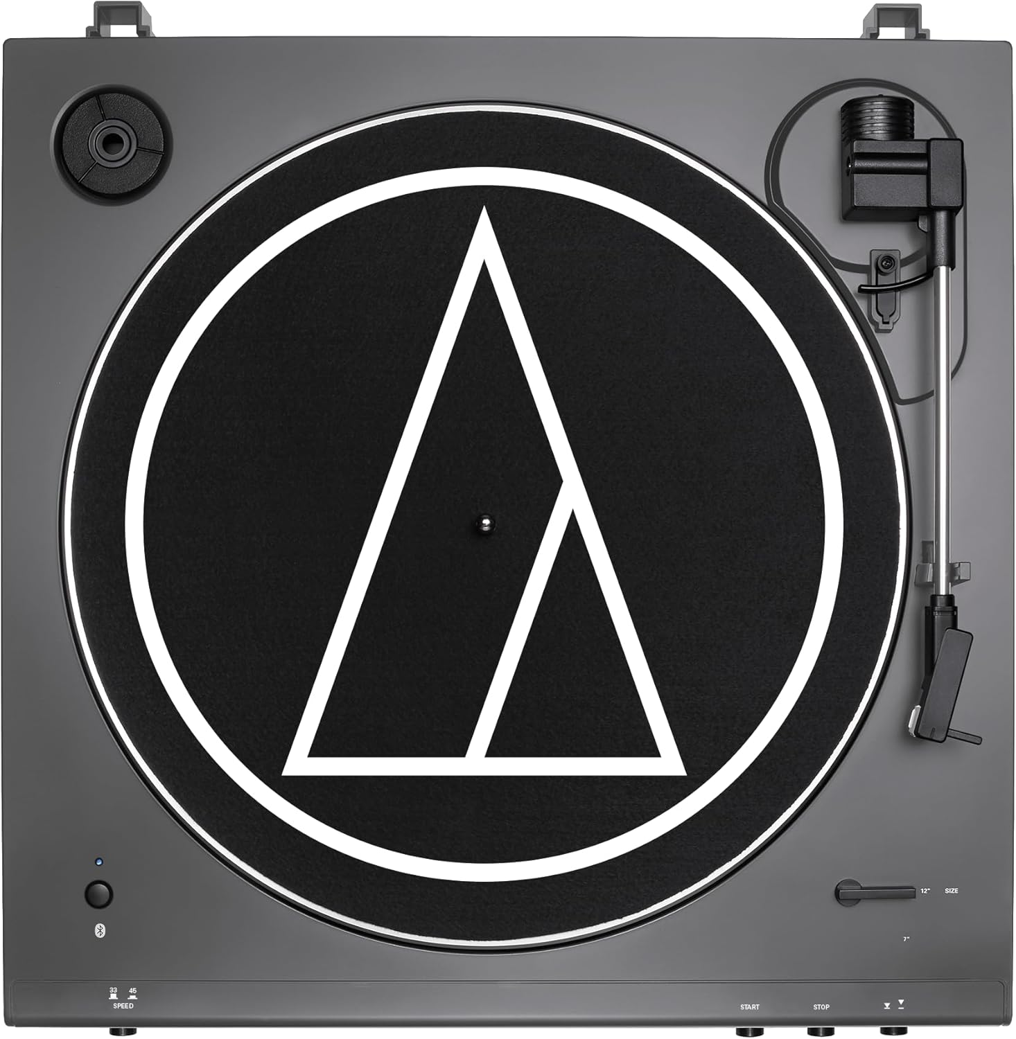 Audio-Technica at-LPGO-BT Fully Automatic Wireless Belt-Drive Turntable (Gun-Metal/Black) - Image 2
