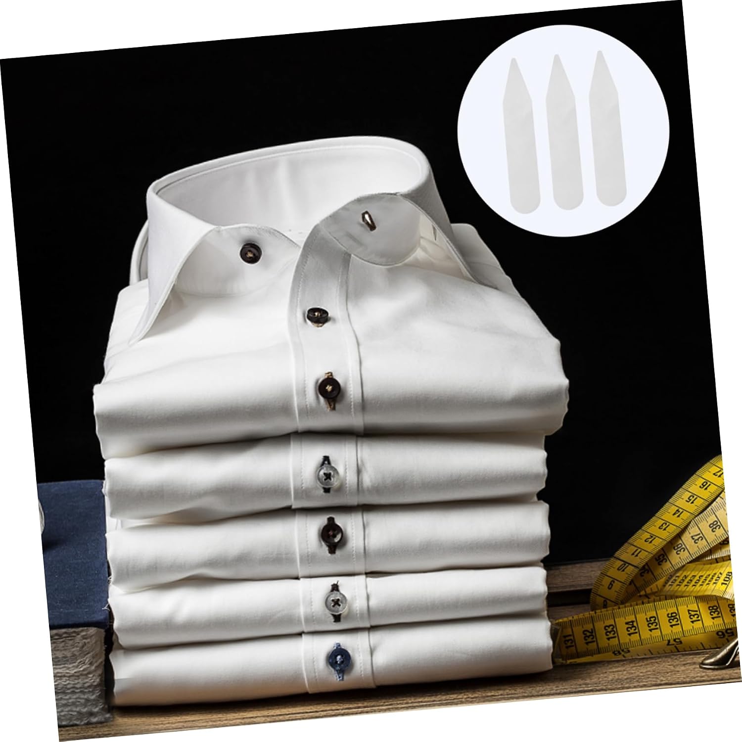 FOMIYES Transparent Collar Stiffener Durable Pet Shirt Collar Support for Crisp Stylish Look for Mens Dress