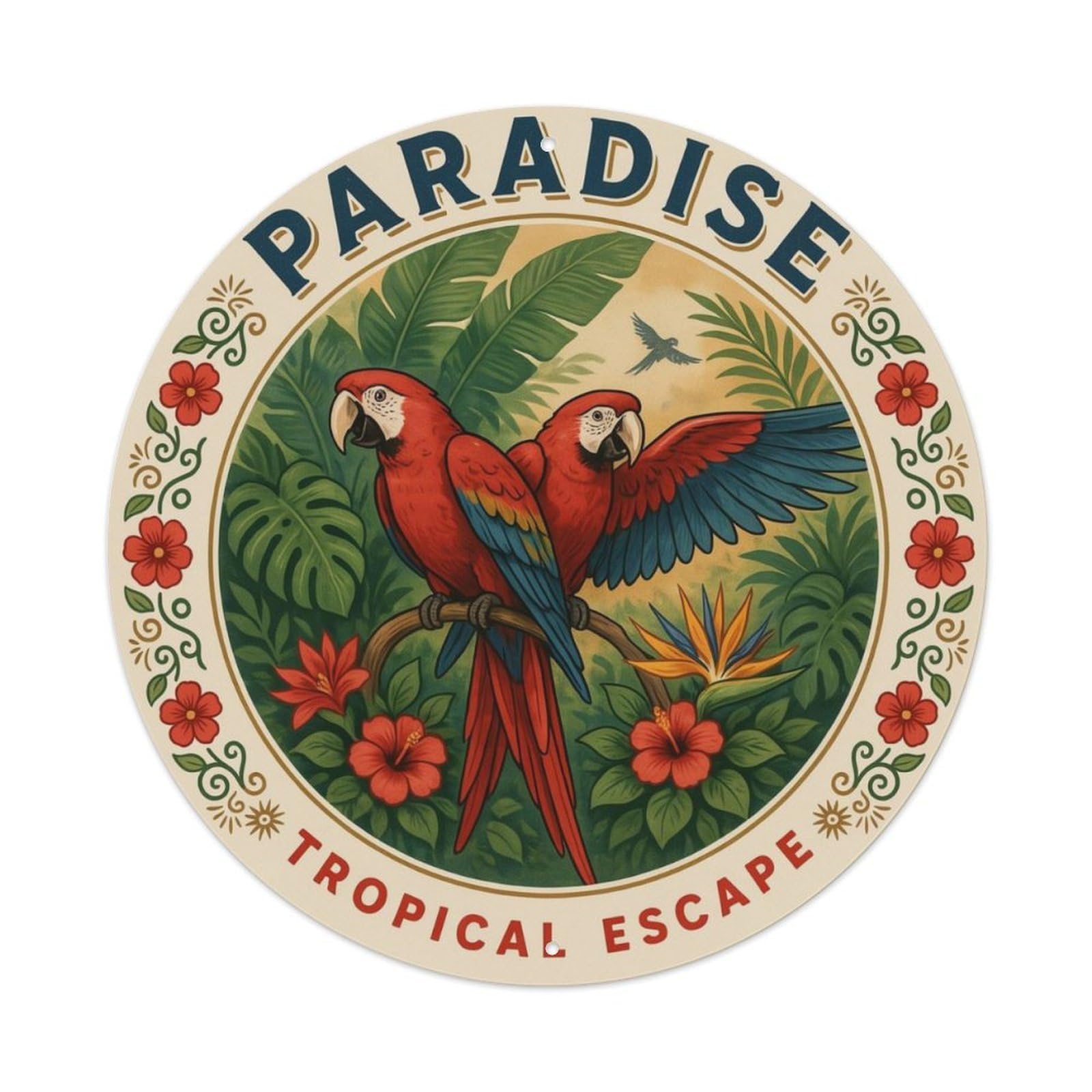Retro Bird Specimen Collection Metal Tin Sign Plaque