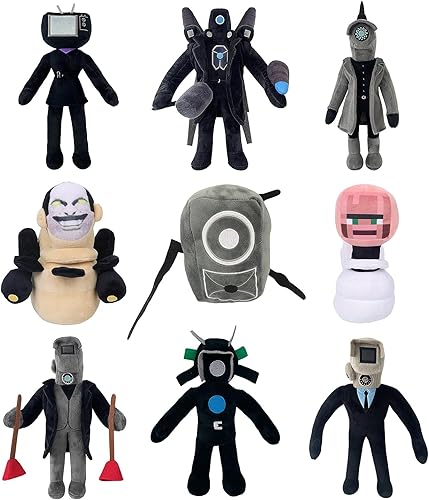 Skibidi - Juguete de peluche para inodoro, peluche de camarógrafo de 11 pulgadas, muñeco de peluche de Speakerman, idea de regalo de calcetín de