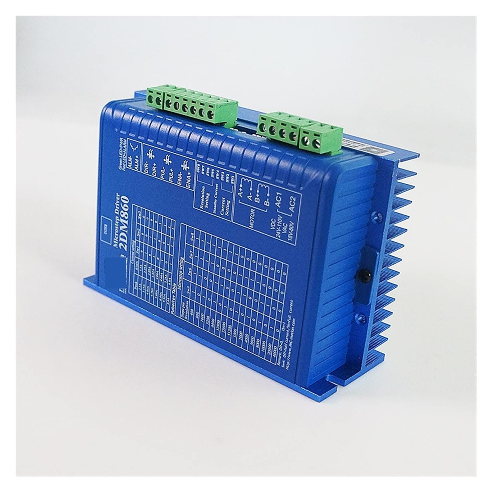 2dm860 Conductor de motor paso a digtal 2Fase 3 0V-80VAC Actuales 2.1-8.4A for CNC Máquina grabado enrutador 86 a Automatización industrial