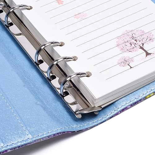 Miniatura 10 de ARRLSDB Diario de carpeta con cerradura, diario de cuero recargable A6 con contraseña, diario personal con bloqueo, tamaño 7.3 x 5.3 pulgadas