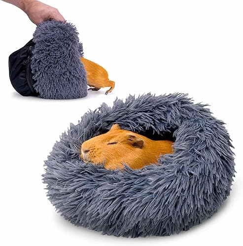 Paw Inspired Cama para mascotas Furr-O para conejillos de indias y otros animales pequeños (gris oscuro)