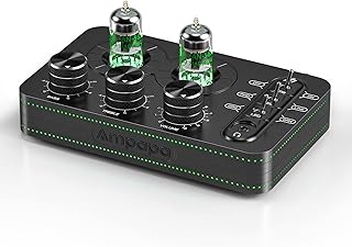 Ampapa A1 Vacuum Tube Phono Preamp, Headphone Amp, Hi-Fi Audiophile Preamplifier for MM Turntable Record Player with Tone ...