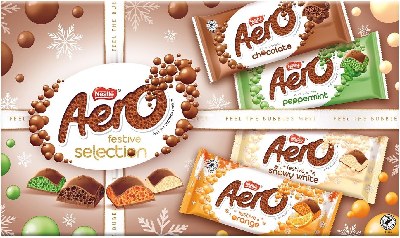 Aero Sharing Bars Festive Selection Box 360g