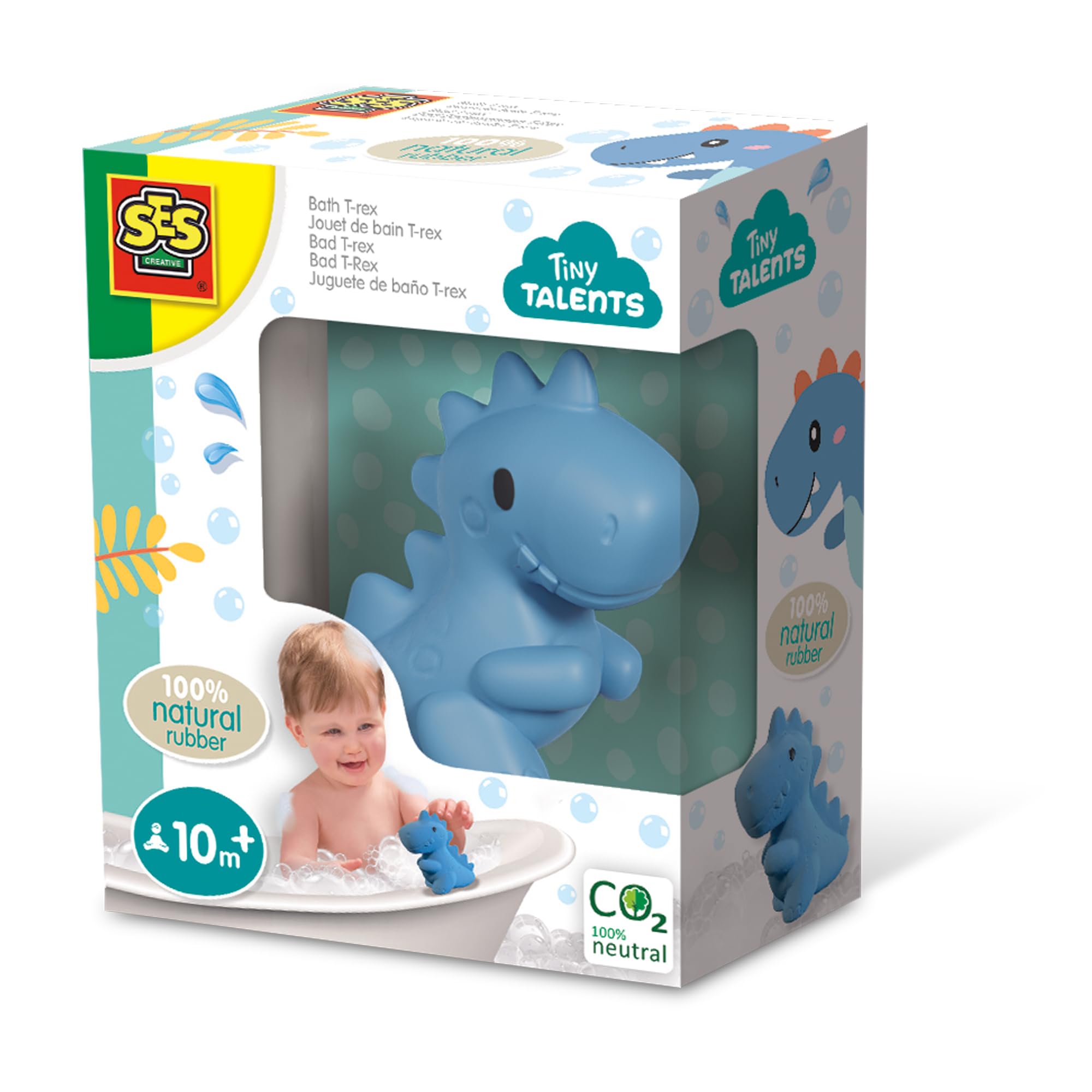 SES Creative Bath T-rex Dinosaur Bath Toy - Blue - Rubber