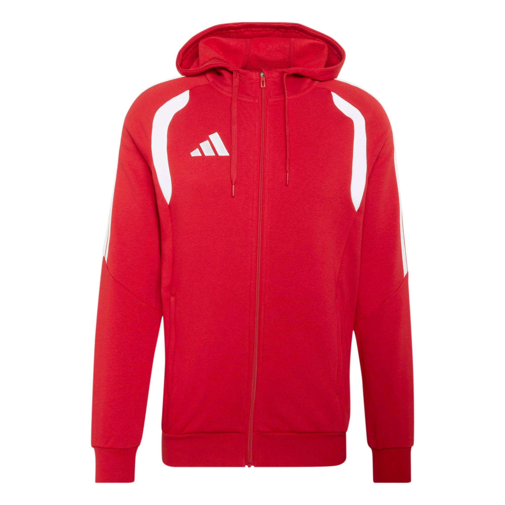 adidas Men's Tiro 26 League Sweat Full Zip Sweatshirt, team power red 2/white, XXL