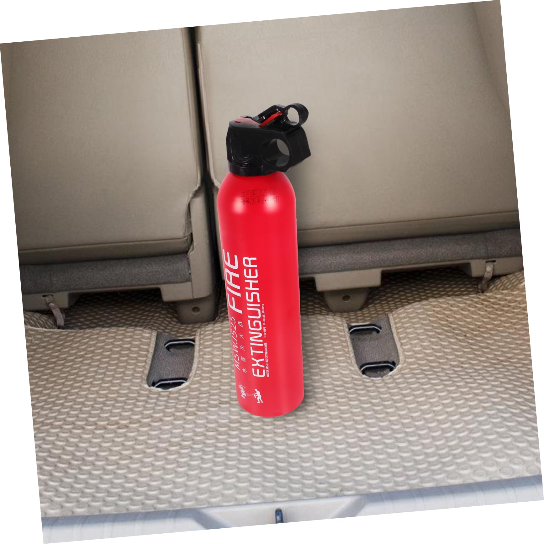 Uonlytech Extincteur Portable pour Voiture et Maison et Pratique Sécurité Incendie Compacte Rouge pour Petits Accidents et Fixation Facile