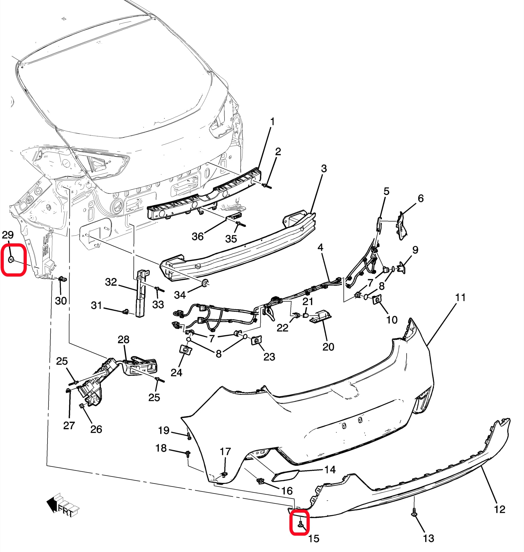 Amazon.com: Rexka Fender Liner Splash Shield Bolt Screw 11548270 