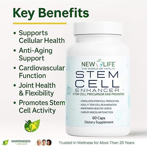 Miniatura 3 de Célula madre, producción de células, 1100 mg, 60 cápsulas