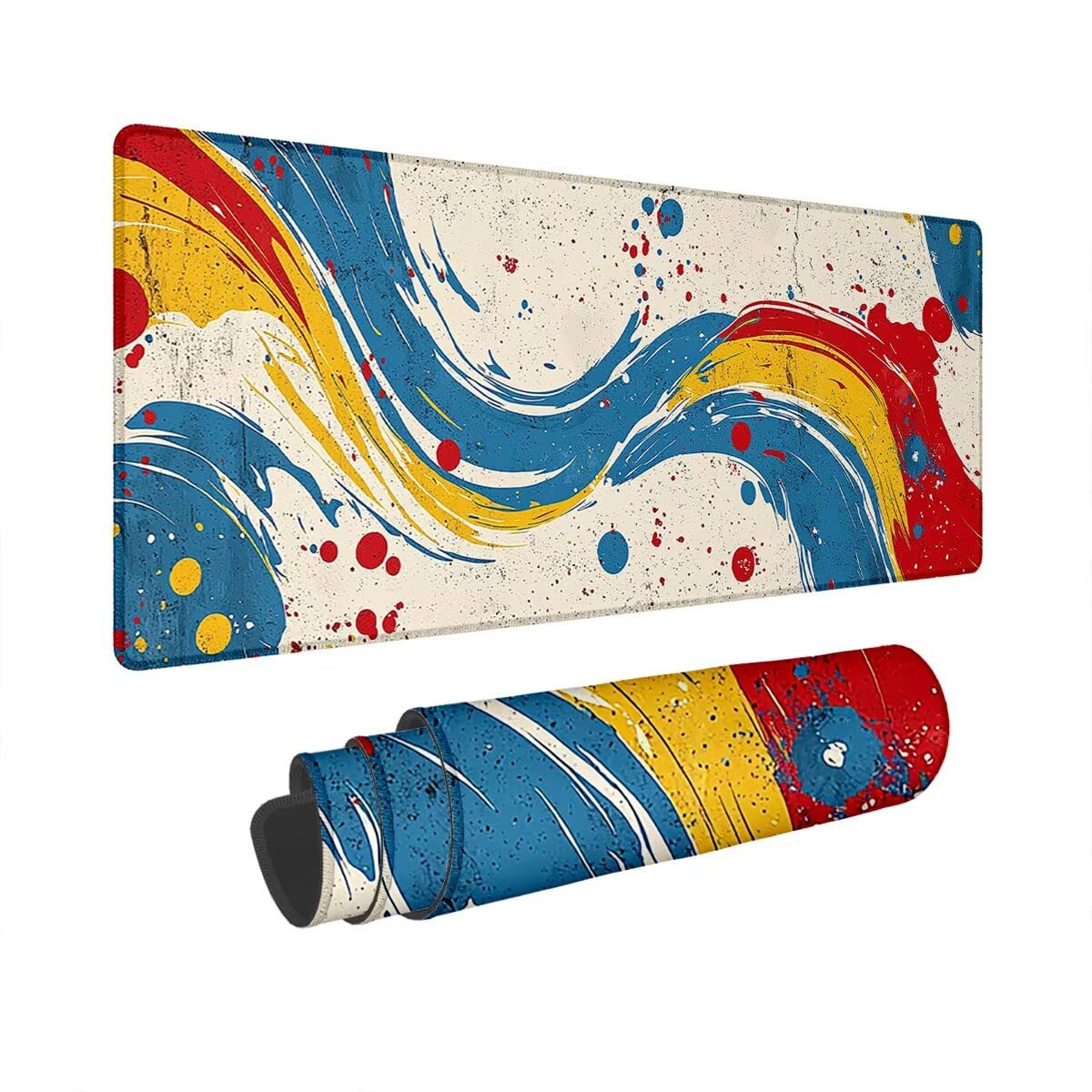 Podkładka pod mysz XXL 1200 x 600 mm retro abstrakcyjna podkładka pod mysz dla graczy wodoodporna podkładka pod mysz z gumową podstawą antypoślizgowa podkładka do gier na biurko podkładka pod mysz