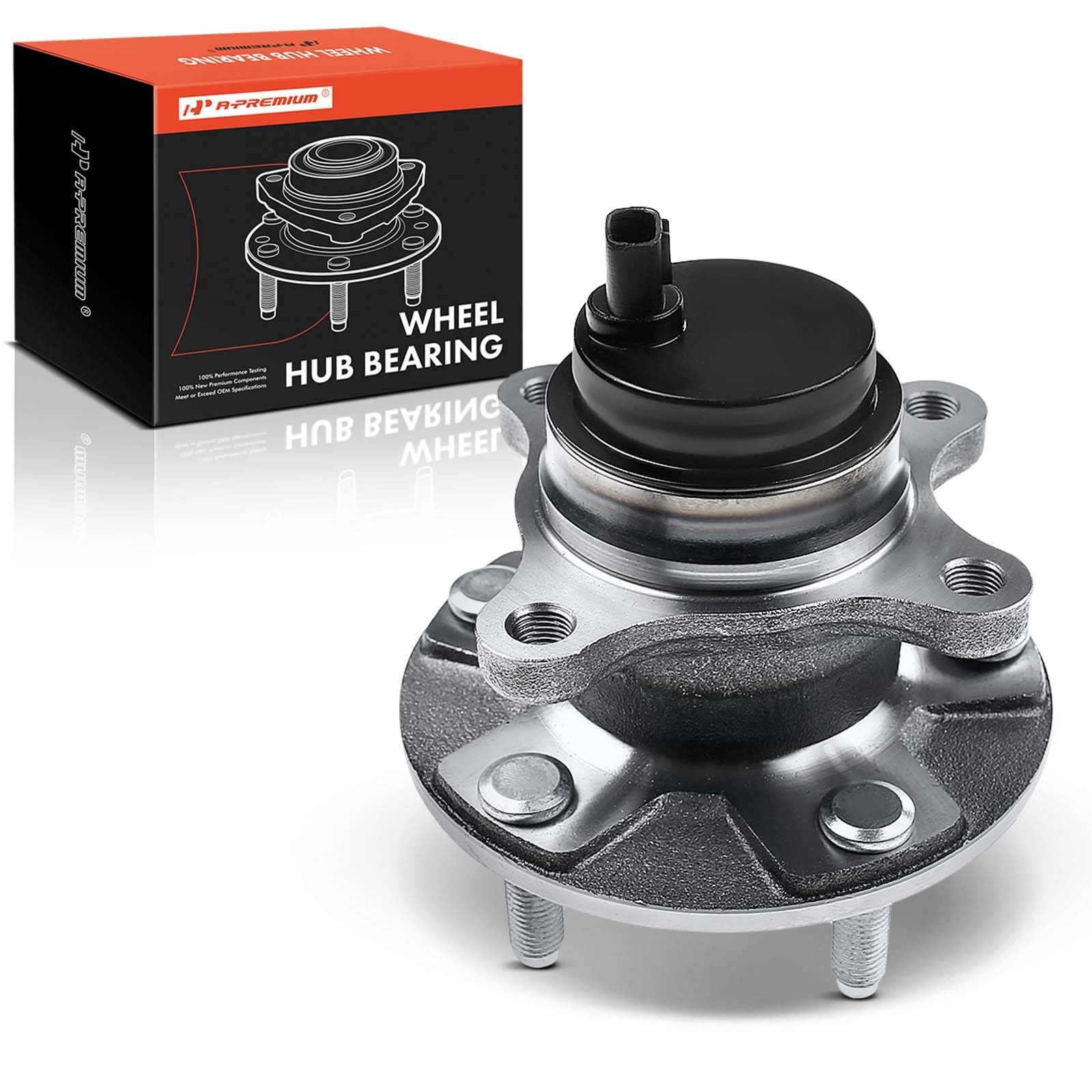 A-Premium Front Right Wheel Bearing and Hub Assembly with ABS & 5-Lug Compatible with Lexus IS250 06-15, IS350 06-16, GS300 06, GS350 07-11, GS430 06-07, GS450h 07-11, GS460 08-11